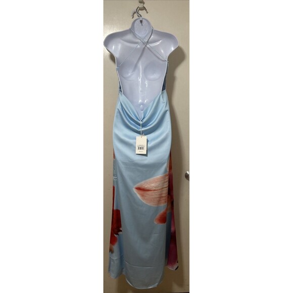 Peppermayo Exclusive Chloe maxi Dress Turquoise Bloom Size 2 NWT - Picture 4 of 13